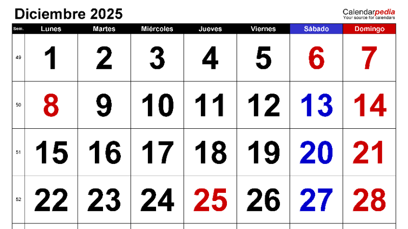 AGENDA DICIEMBRE 2025 - FEBRERO 2026